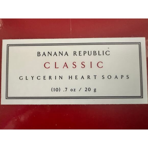 Banana Republic Other - NOS RARE (10) Banana Republic CLASSIC SCENT Glycerin Heart Soaps .7 oz each